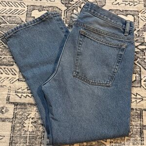 Classic Blue Denim Men's Straight Jeans